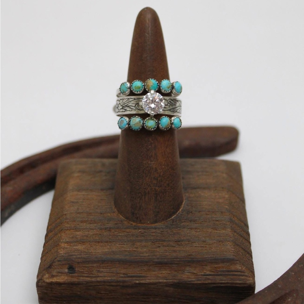 5 stone turquoise ring